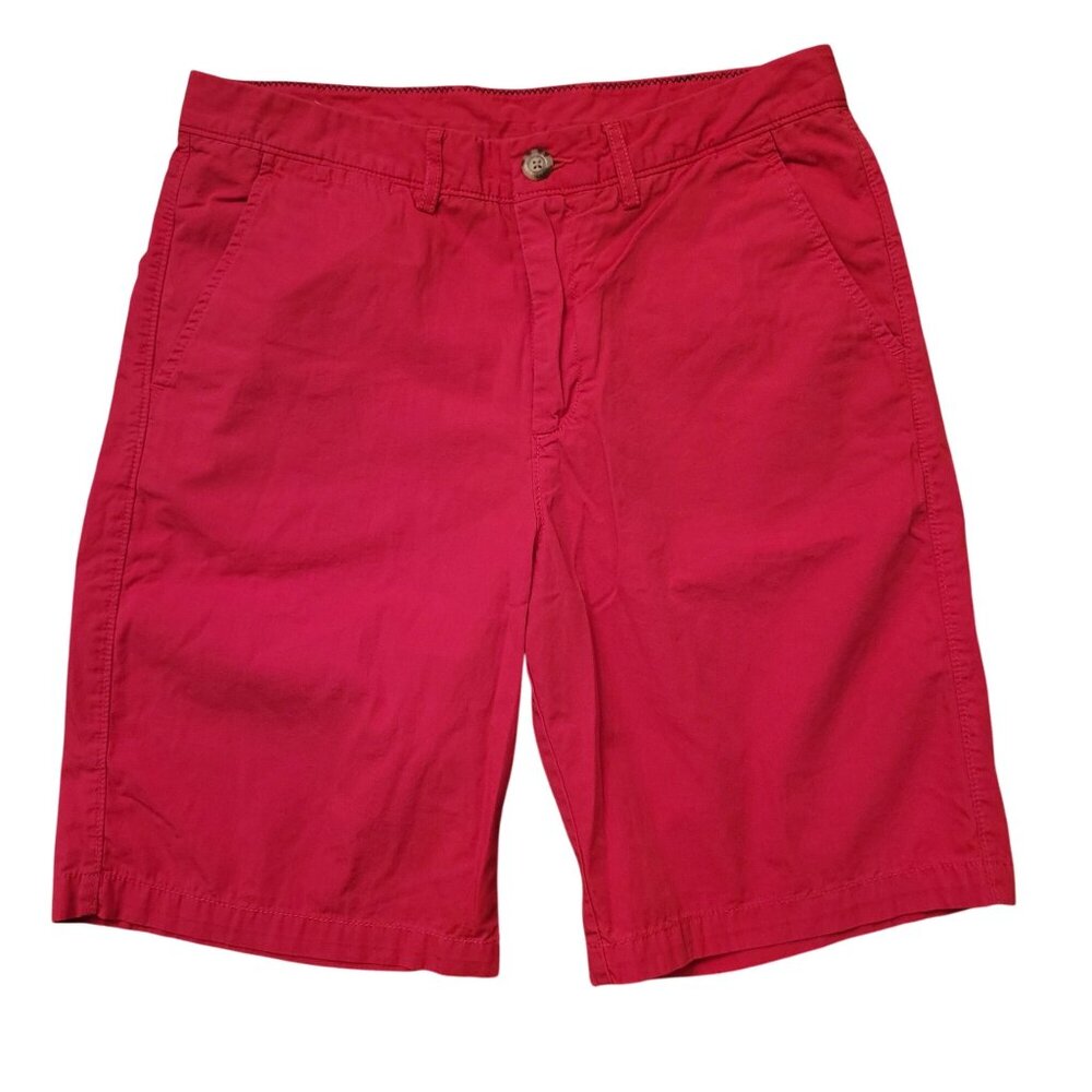 Johnnie O Hot Pink Cotton Casual Shorts 33 Summer Cruise Vacation Beach Preppy